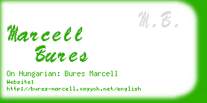 marcell bures business card